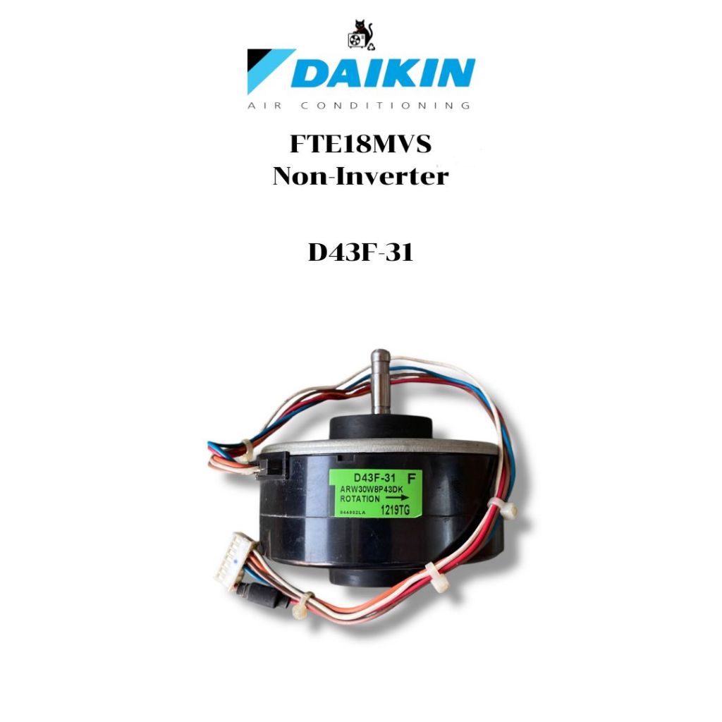 DAIKIN มอเตอร์คอยล์เย็นแอร์ FTE18MVS Non-Inverter รุ่นมอเตอร์ D43F-31