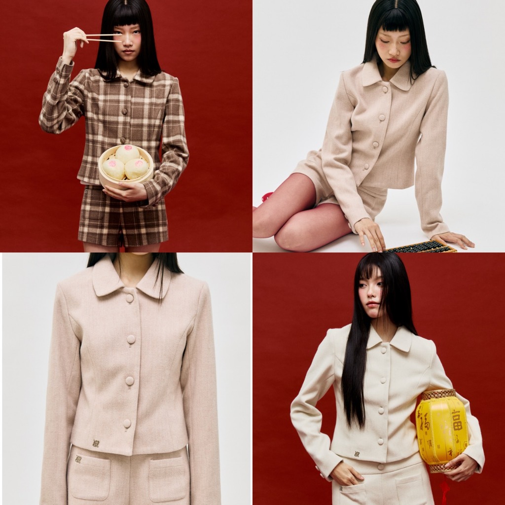 CHUUCHOP - (S-XL) Pinyin Blazer เสื้อคลุมสูท เบลเซอร์ แขนยาว ใส่ได้ทุกโอกาส (C8481)