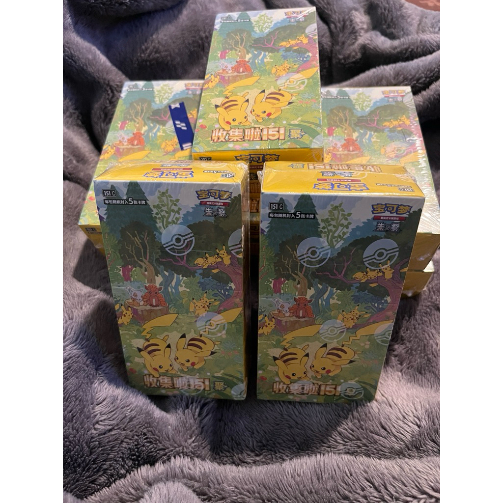 พร้อมส่งจากไทย🇹🇭 2025 โปเกมอนจีนใหม่ล่าสุด TCG Collection 151C 4.0 Gather Booster Box Sealed