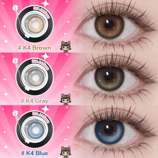【FDA-Approved】UYAAI คอนแทคเลนส์ k4 น้ำตาล สัมผัสด้วยสีธรรมชาติ สามารถใช้สำหรับ แต่งหน้าตา รายเดือน ตาปกติ 2 ชิ้นต่อ