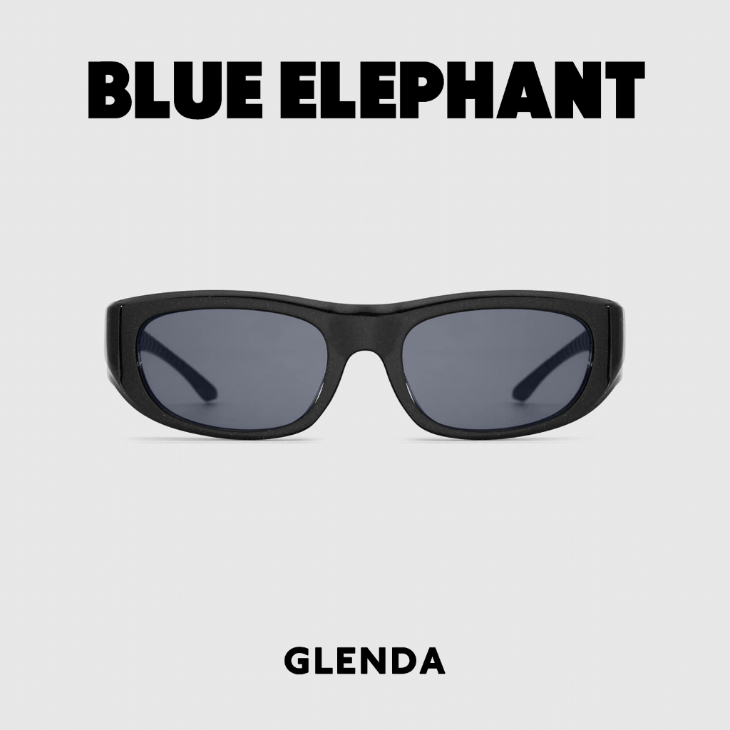 SUNGLASSES BLUE ELEPHANT - GLENDA ( Black Semi, Burgundy )