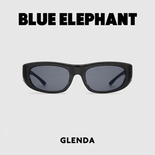 SUNGLASSES BLUE ELEPHANT - GLENDA ( Black Semi, Burgundy )