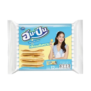 [แพ็ค 3] An-Pan Crackers Sandwich Condensed Milk Flavour อันปัน แครกเกอร์สอดไส้ครีมกลิ่นนมข้นหวาน 25 กรัม
