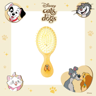 UNO หวีพกพา Lady and the Tramp Disney Cats&Dogs ลิขสิทธิ์แท้
