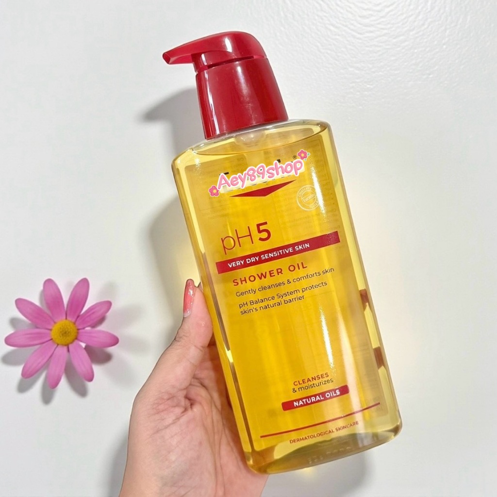 E+UCERIN ออยอาบน้ำ PH5 Very Dry Sensitive Skin Shower Oil 400 ml.