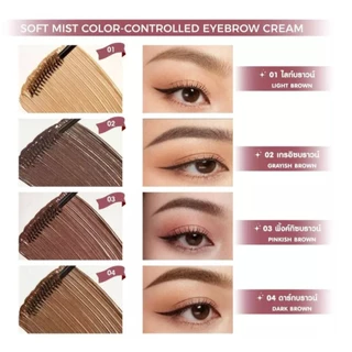 (มาสคาร่าคิ้ว) Pala Soft Mist Color-Controlled Eyebrow Cream พาลา ซอฟท์ มิสท์ คัลเลอร์-คอนโทรล อายบราว ครีม (5 g.)
