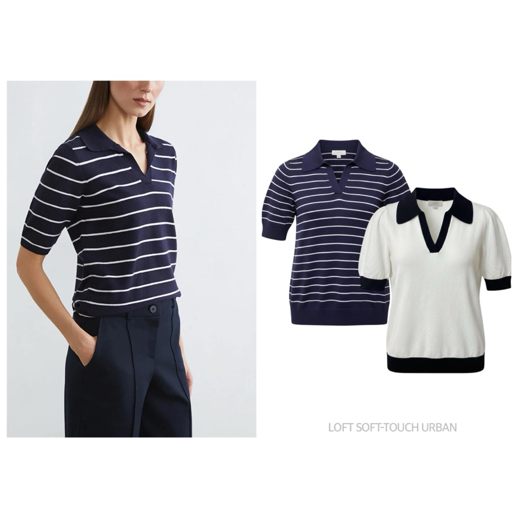 LOFT เสื้อยืด คอปกเชิ้ต แขนสั้น เนื้อนุ่ม SOFT-TOUCH URBAN (C1901)