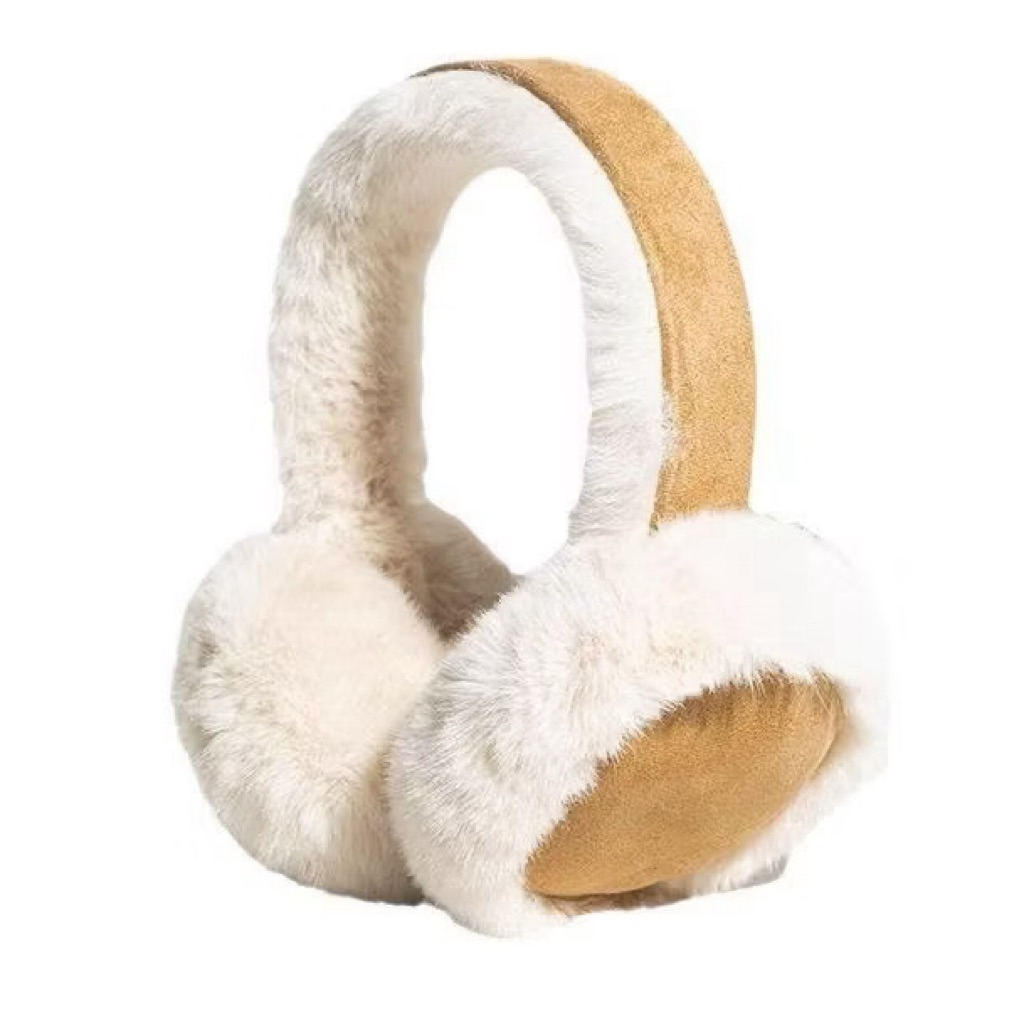 สินค้ามือสอง Visa coat E03 Fluffy ear muffs (ที่ปิดหูกันหนาว ได้ถึงอากาศติดลบ) สีน้ำตาล ใช้ครั้งเดีย