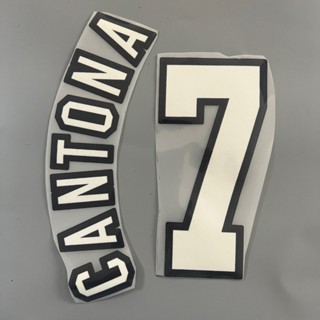 เบอร์ชื่อ เสื้อฟุตบอล ย้อนยุค กัมมะหยี่ แมนยู 1996 สีขาว 7 C…