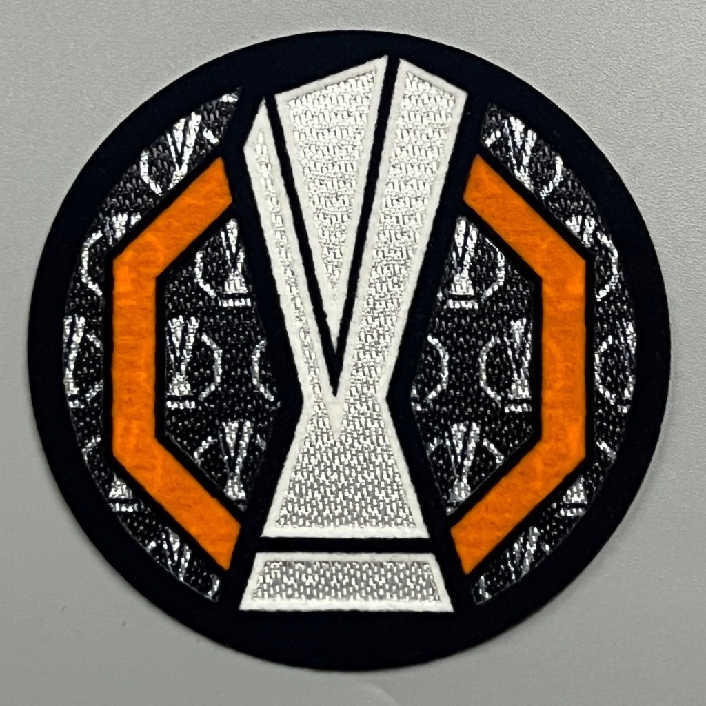 อาร์ม เสื้อฟุตบอล กัมมะหยี่ บอล ยูโรป้าลีก 2024 2025 Europa League Badge Football Shirt