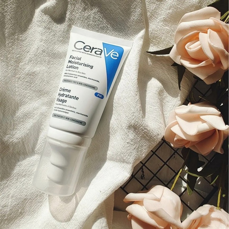 เซราวี Cerave PM Facial Moisturising Lotion 52ml มอยเจอร์ไรเซอร์ โลชั่น บำรุงผิวหน้า เติมน้ำให้ผิว 52 มล - รูปที่ 2