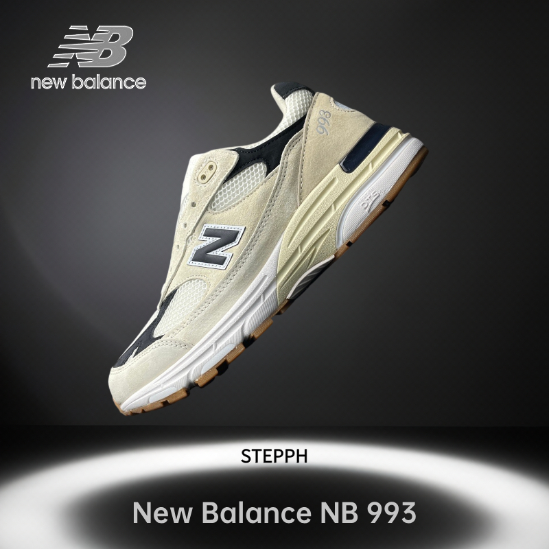 ของแท้ 100%-New Balance NB 993  U993WS off-white Low Sneakers