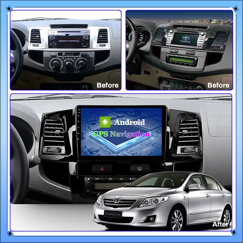 NEW จอแอนดรอย 9นิ้ว TOYOTA VIGO 04-08 / 08-14 /REVO 15-19 Android WIFI และ 4G จอ IPS จอแอนดรอยตรงรุ่น/FM/AHD/GPS ราคา ถูกที่สุด ดีลบีเคเค แกลเลอรีภาพที่ 3