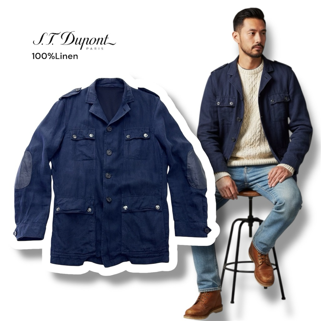 ST.Dupont PARIS Made in Italy 🇮🇹 💯%Linen