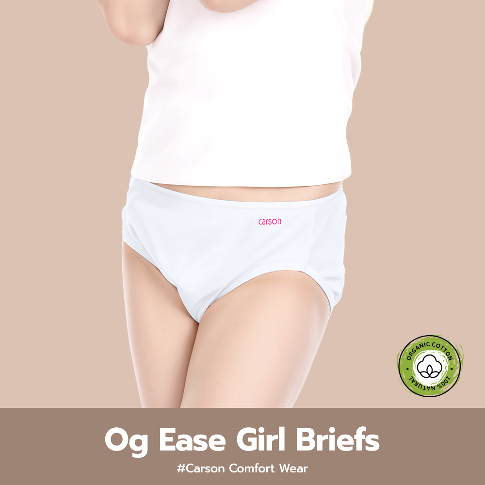 กางเกงในเด็กผู้หญิง Carson Kids  Cotton  organic แพ็ค 3 ตัว
