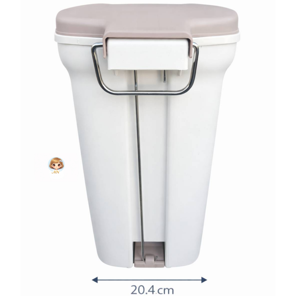 ถังขยะแบบเหยียบ 6 ลิตร Super Lock ฝาปิดสนิท ช่วยลดกลิ่น ไม่ต้องจับฝาพลาสติกหนาสีขาวครีม ใช้งานง่าย - รูปที่ 4