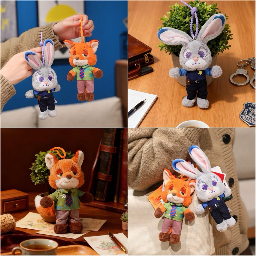 ตุ๊กตาพวงกุญแจ ดิสนีย์ ซูโทเปีย Disney Zootopia Furry Friend Plush Keychain by AOGER