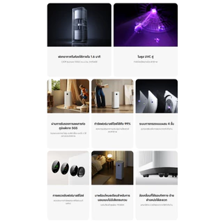 Xiaomi Mijia Smart Air Purifier Max /6 /4 ฟอกอากาศ I 1006.5m³/h อนุภาค CADR I 63-108 m² พื้นที่ให้บริการ I มีล้อเลื่อน