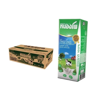 นมหนองโพ นมปรุงแต่ง นมยูเอชที 180ml (36 กล่อง/ลัง) รสหวาน