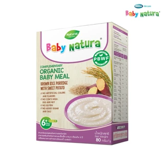 Baby Natura (80กรัมx1กล่อง) ข้าวกล้องบดผสมมันหวานออร์แกนิค80กรัม-มันหวาน(F-B910-M90-O8)