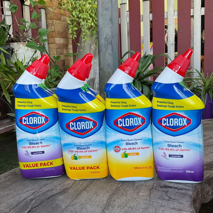 แพคสุดคุ้มน้ำยาล้างห้องน้ำ ฆ่าเชื้อโรค 99.9%Clorox Liquid Toilet Bowl Cleaner with Bleach Remove Ger