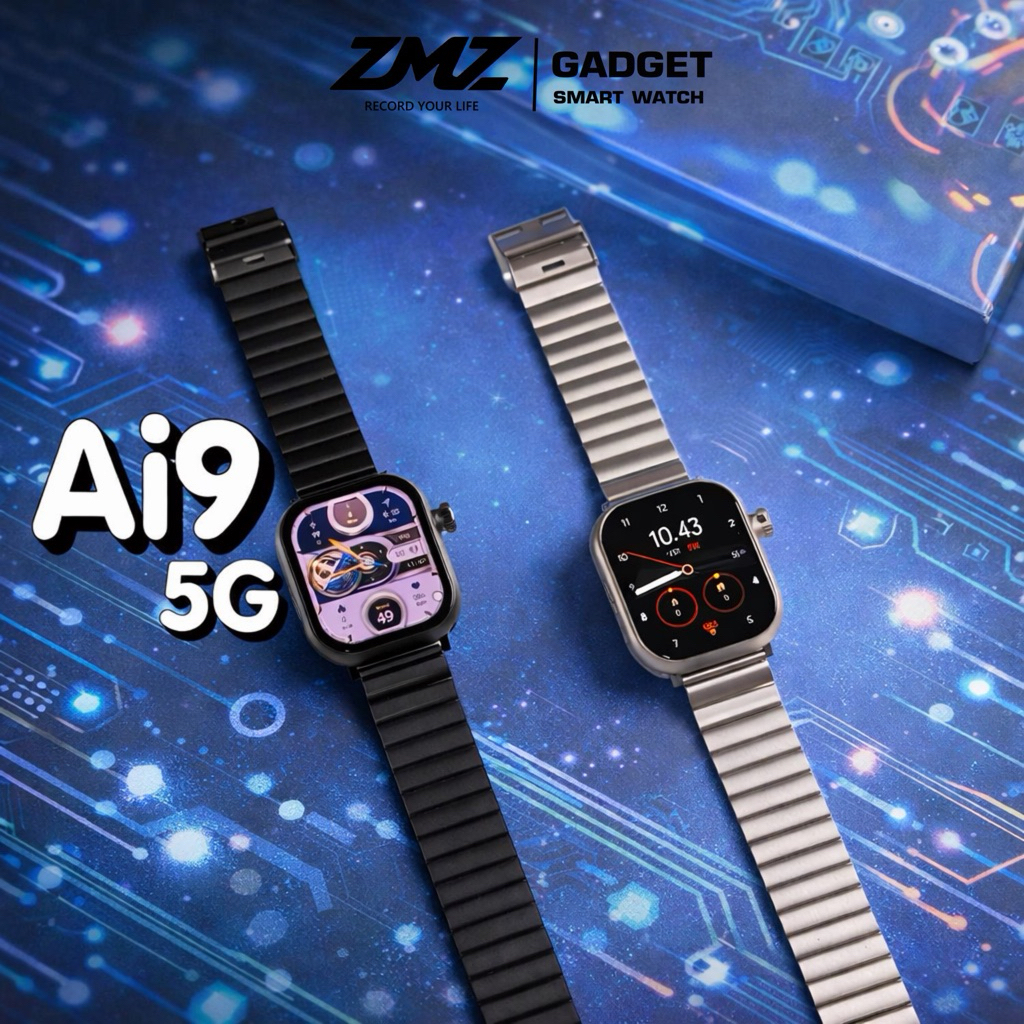 Ai9 5G นาฬิกามีกล้องหมุนได้ AMOLED 49 mm วิดีโอคอล ความจำ 128 GB
