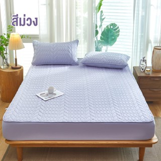 ผ้าปูกันไรฝุ่น ขนาด3.5ฟุต 5ฟุต 6ฟุต  เสิรมใยมีไห้เลือกหลายสี…