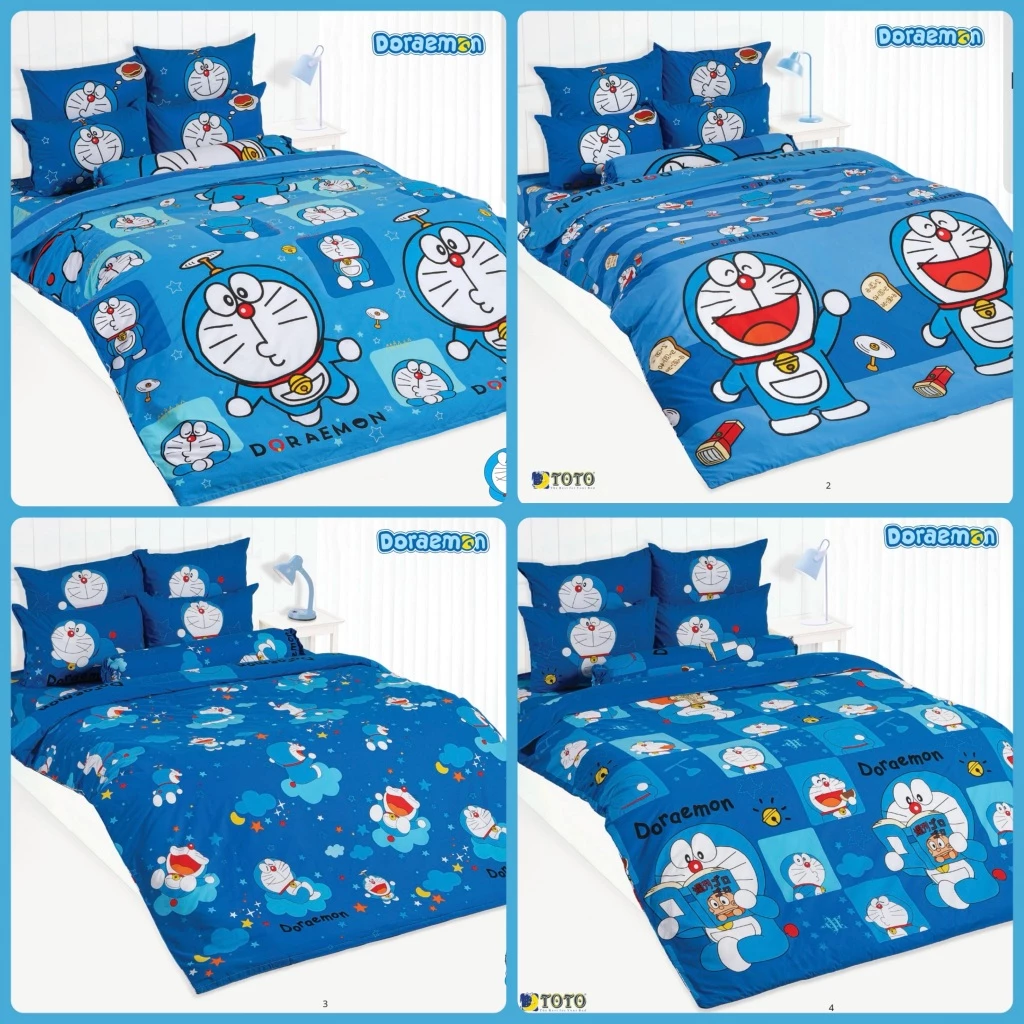 TOTO ผ้าปูที่นอน ลายโดเรม่อน Doraemon รหัส DM152-167 thumbnail 5