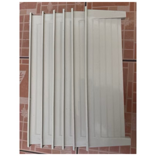  กระถางรางจิ๋ว32ซม. สีครีม(ออกเทา)