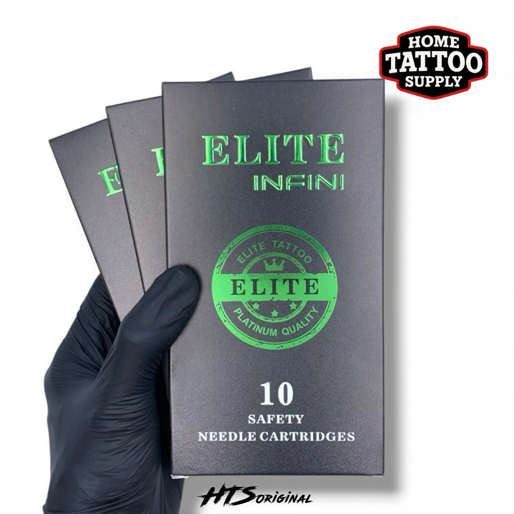 ELITE INFINI TATTOO NEEDLE CARTRIDGES ตลับเข็ม เข็มฮอค อิลิท บรรจุ 10 ชิ้น