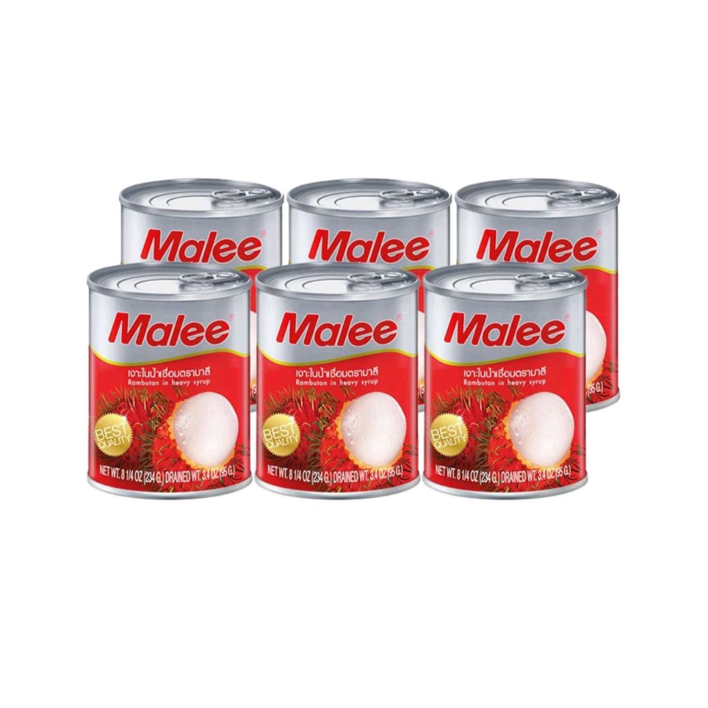 เงาะในน้ำเชื่อม ตรามาลี Malee