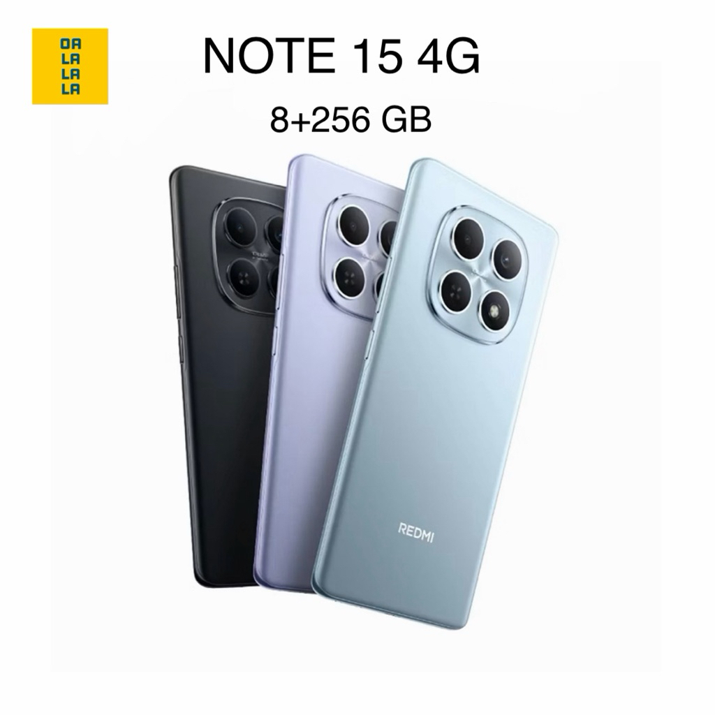 Xiaomi Redmi NOTE 15 4G [8+256GB]กล้อง 108MP จอ 6.77" เครื่องศูนย์แท้ รับประกันศูนย์ไทย 2 ปี
