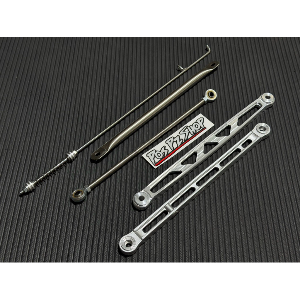 ชุดสายเบรค+ยึดดั้ม เลส ปิเนียม Billet สำหรับ สายเวฟ 1 ชุด ได้ 2 ชิ้น พร้อมจัดส่ง สายเบรค+ยึดดั้ม Pos