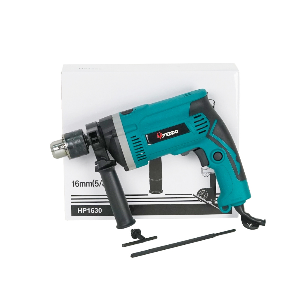 YEDDOรุ่น TB-1630 สว่าน 5หุน สว่านกระแทก สว่านไฟฟ้า 16mm. ทองแดงแท้ 100%