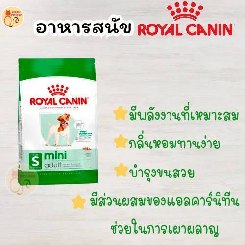 Royal Canin Mini Adult รอยัลคานิน มินิ อาหาร สุนัขโต พันธุ์เล็ก อายุ 10 เดือน - 8 ปี ขนาด 2kg