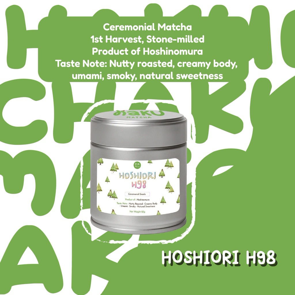 [พร้อมส่ง] LIMITED‼️HAKU MATCHA HOSHIORI H.98 ถั่วคั่ว🥜