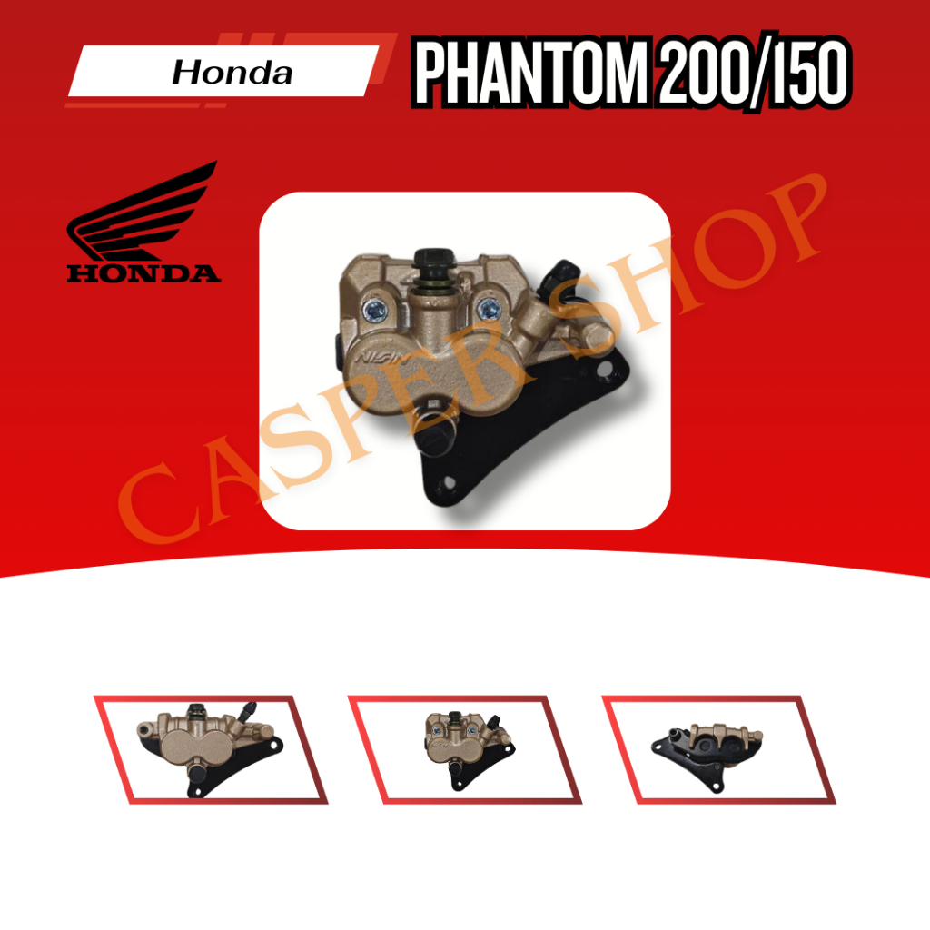ดิสเบรคหน้า/หลังตรงรุ่น phantom 200 TA200 แฟนท่อม200 Honda Phamtom 200คาลิปเปอร์เบรค