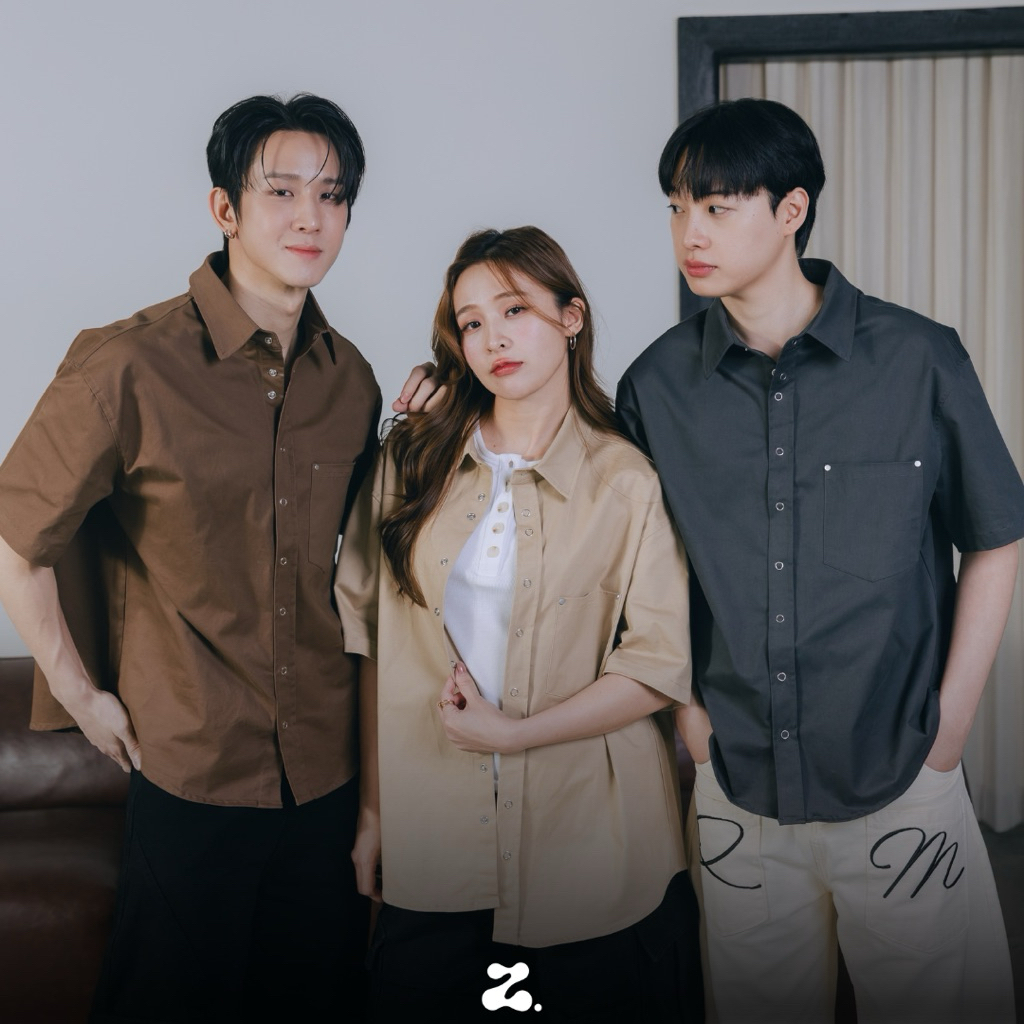 ZAMIO OREN shirt เสื้อเชิ้ตแขนสั้นทรง oversize