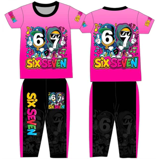 มาแรง!!ชุดเด็กsixsevenสีสันสดใส ใส่แล้วหล่อเท่ห์สุดๆ 2-12ปีใส่ได้ พิมพ์ลายทั้งตัว งานไทย