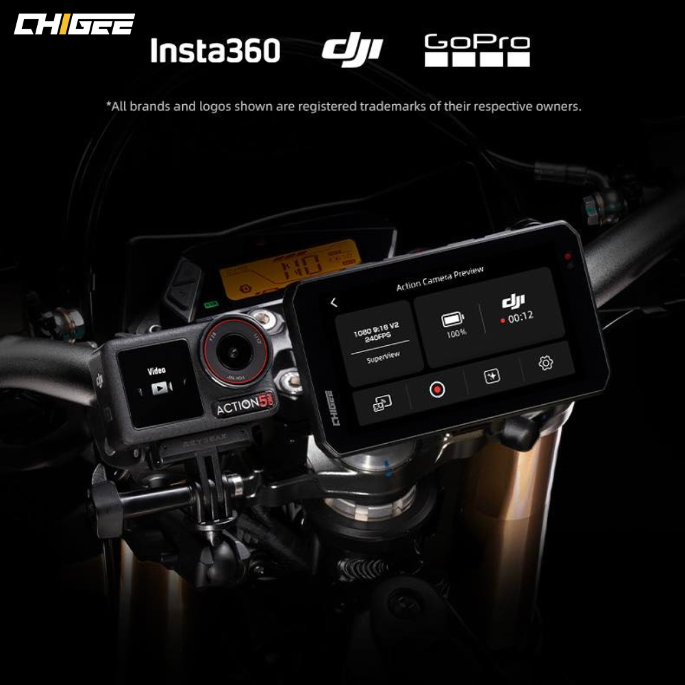 รับประกัน 1ปี !! กล้องติดรถมอเตอร์ไซค์ CHIGEE AIO-5 EVO มาใหม่ ของแท้!! ส่งไว!! 320SP ราคา ถูกที่สุด ดีลบีเคเค แกลเลอรีภาพที่ 7
