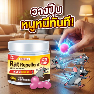 เม็ดเดียวเห็นผล หนูหายเกลี้ยง! ยาไล่หนู ลูกเหม็นไล่หนู เจลไล่หนู ไล่หนูอย่างปลอดภัย ใช้ได้ทุกที่ ทั้งในบ้าน รถยนต์ และจุ