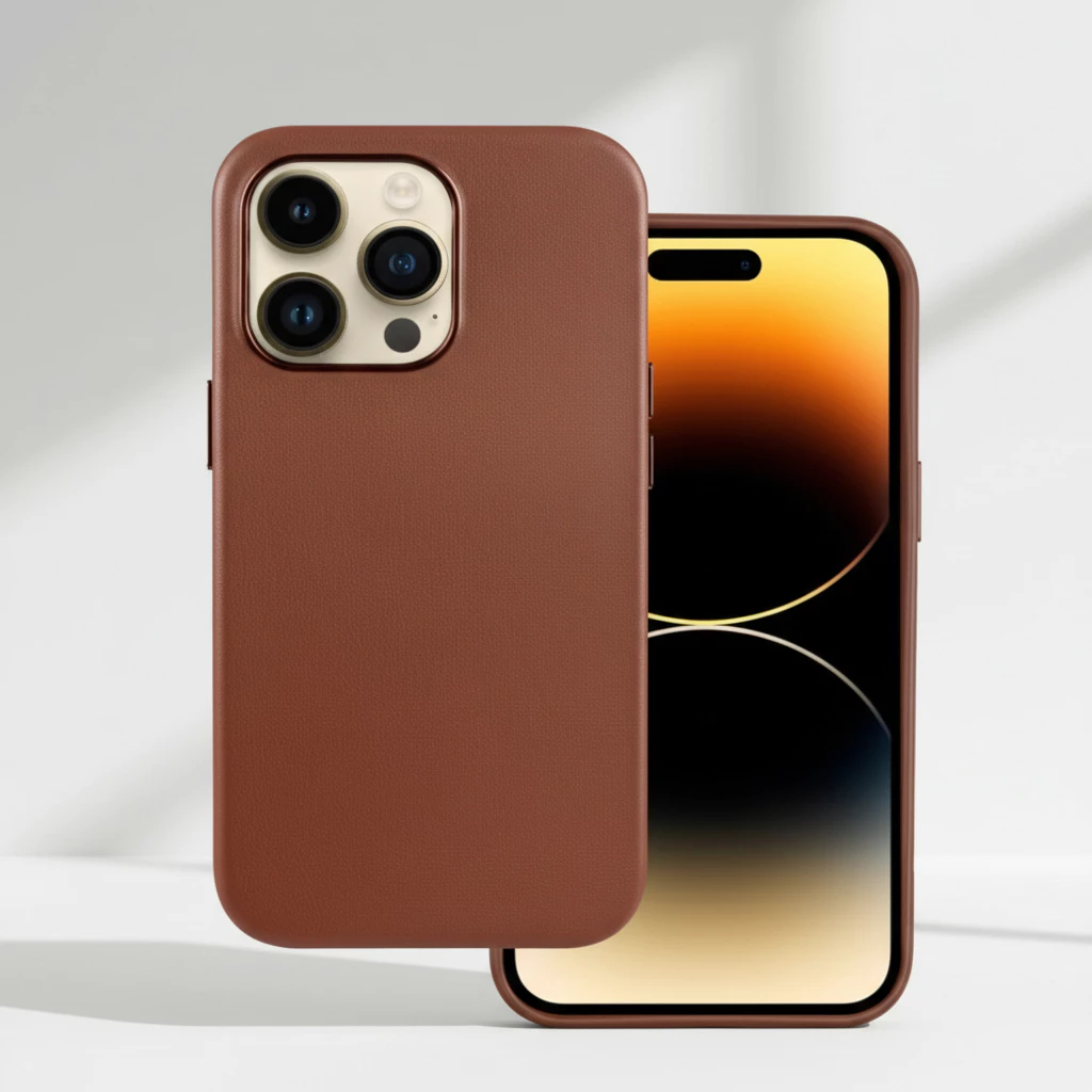 A115 FOR IPHONE 16 หนังแท้ เคส กันกระแทก Leather วางชาร์จได้ MS CASE FOR IPHONE 12 13 14 15 PRO MAX PLUS