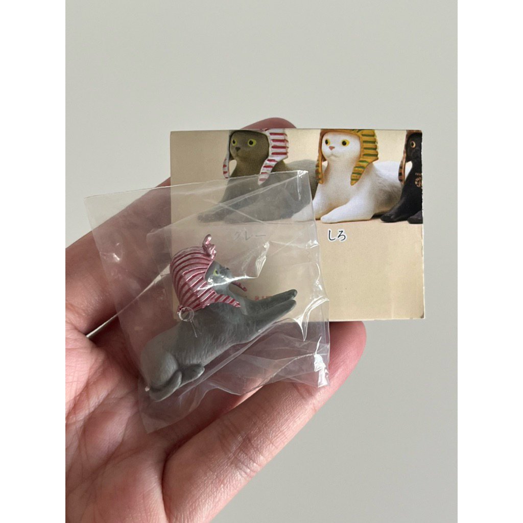 (พร้อมส่ง) - แท้จากญี่ปุ่นมือ 1 กาชาปองฟิกเกอร์ แมวฟาโรห์ Pharaoh Cat Hat Sphinx Kitan Club