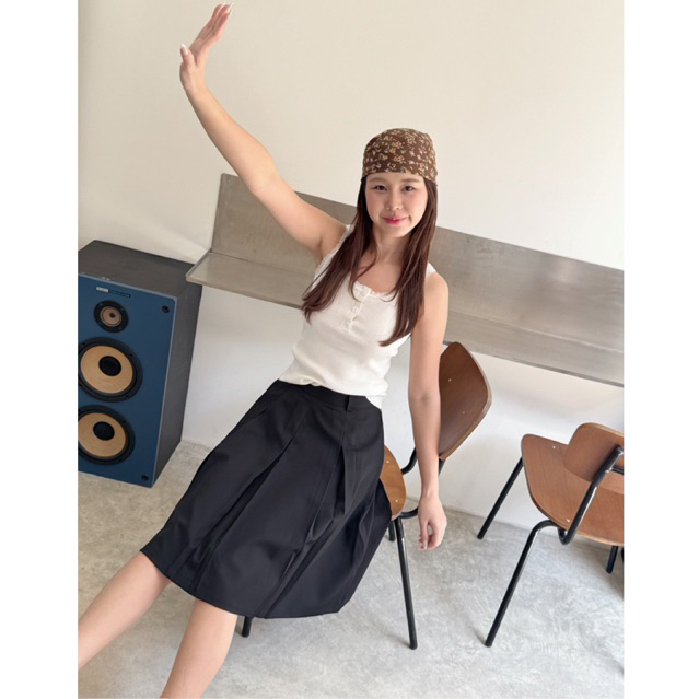 !NEW EMILYYY Y2K SKIRT! กระโปรงสไตล์ Y2K ดีเทลจีบรอบตัว ซิปหลัง* ลุคเกาหลีเกาจัยย รูปที่ 5