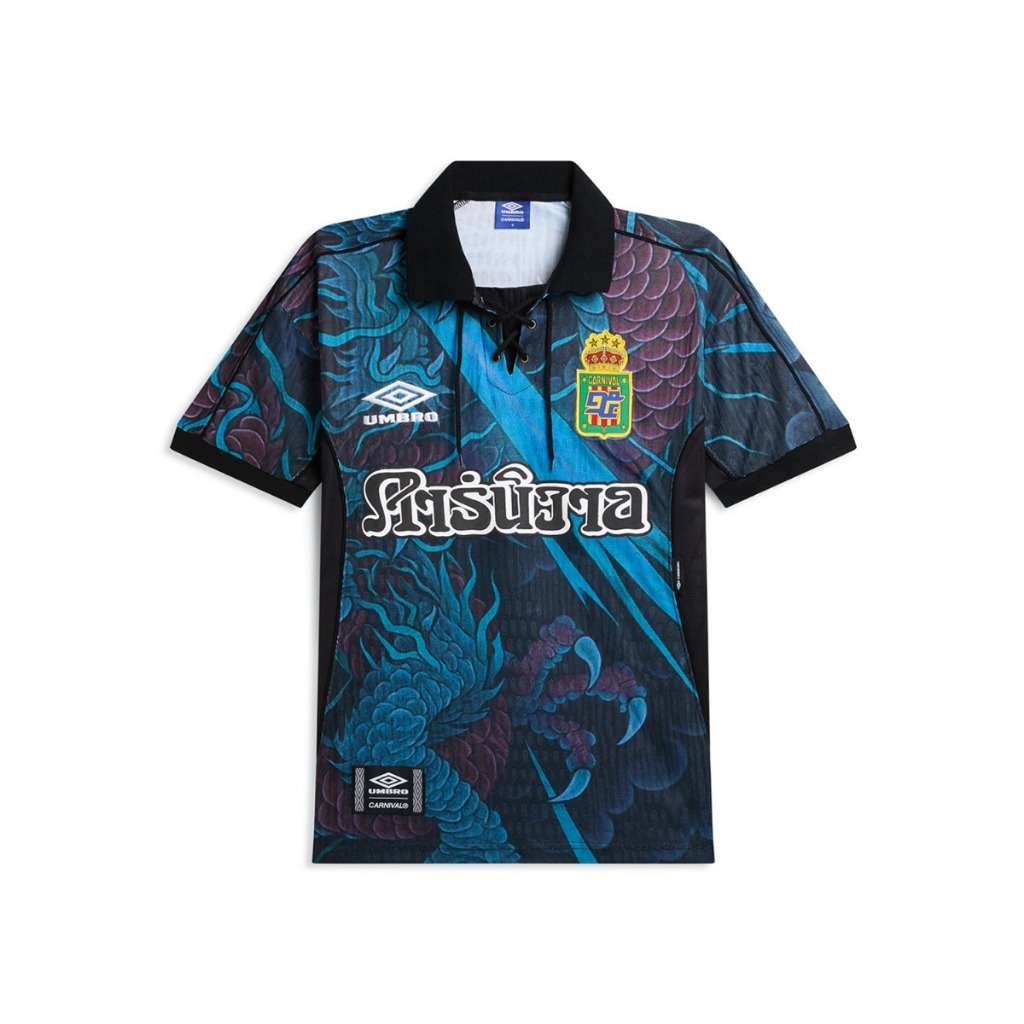 CARNIVAL CNVXUB25FT002BL UMBRO JSY DRAGON BLACK/BLUE