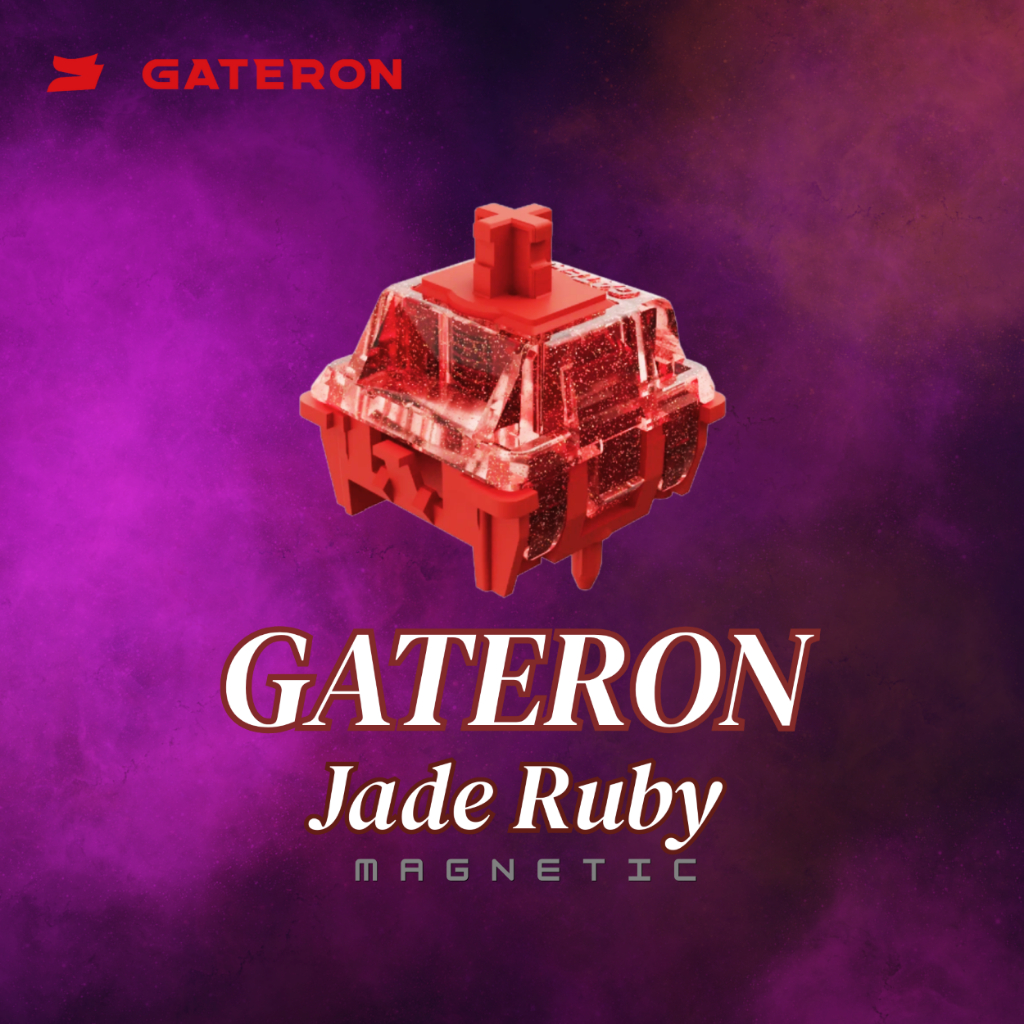 (พร้อมส่ง) GATERON Magnetic Jade Ruby HE Switch