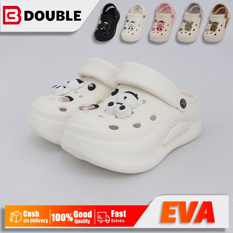 รองเท้า BB DOUBLE รุ่น BDE738-1 สำหรับผู้หญิง แพลตฟอร์มด้านนอกสวมใส่ ใหม่ลื่นยชายหาดแฟชั่นความสูง อีวา กระเป๋าหัวรองเท้า