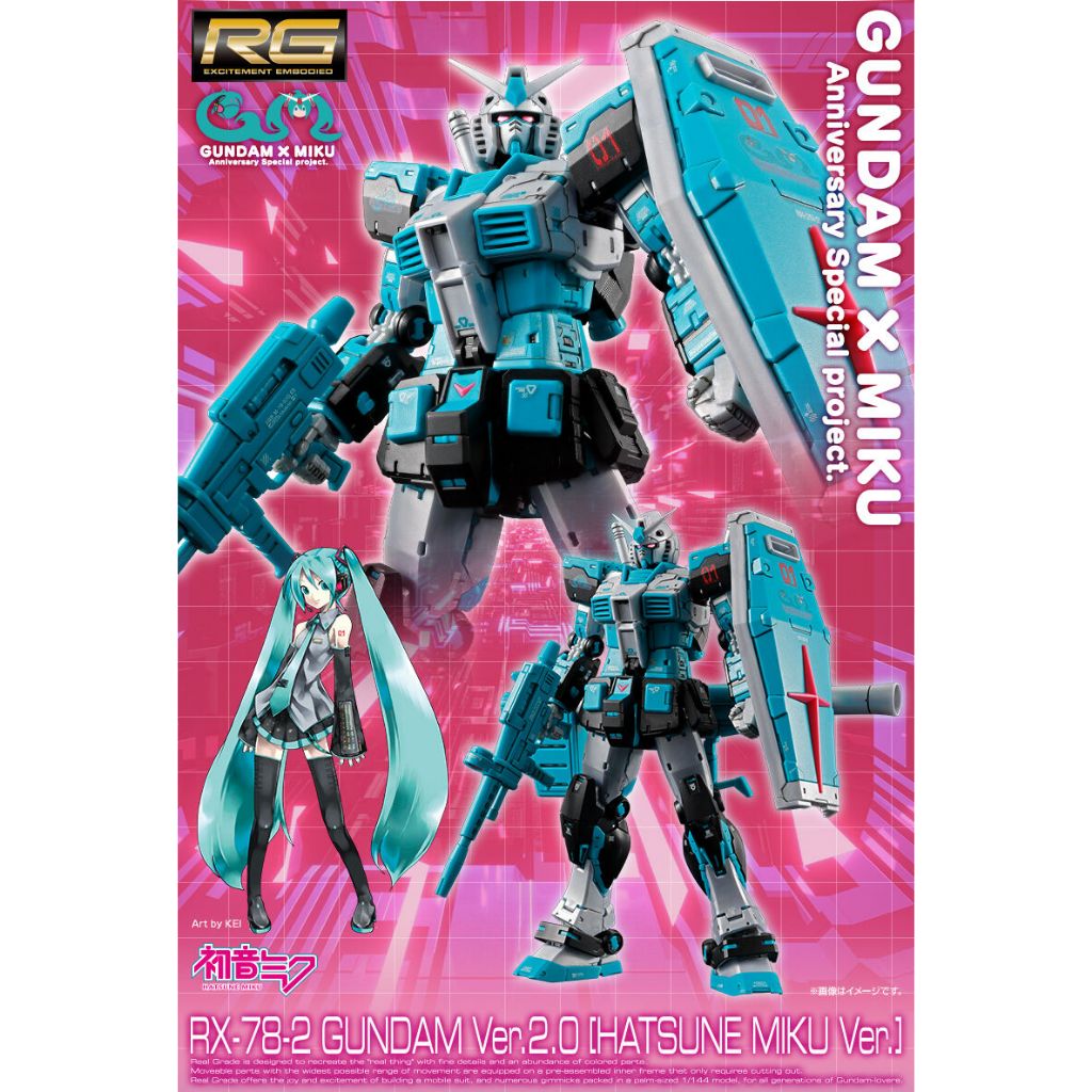 RG 1/144 RX-78-2 Gundam Ver.2.0 [Hatsune Miku Ver.]