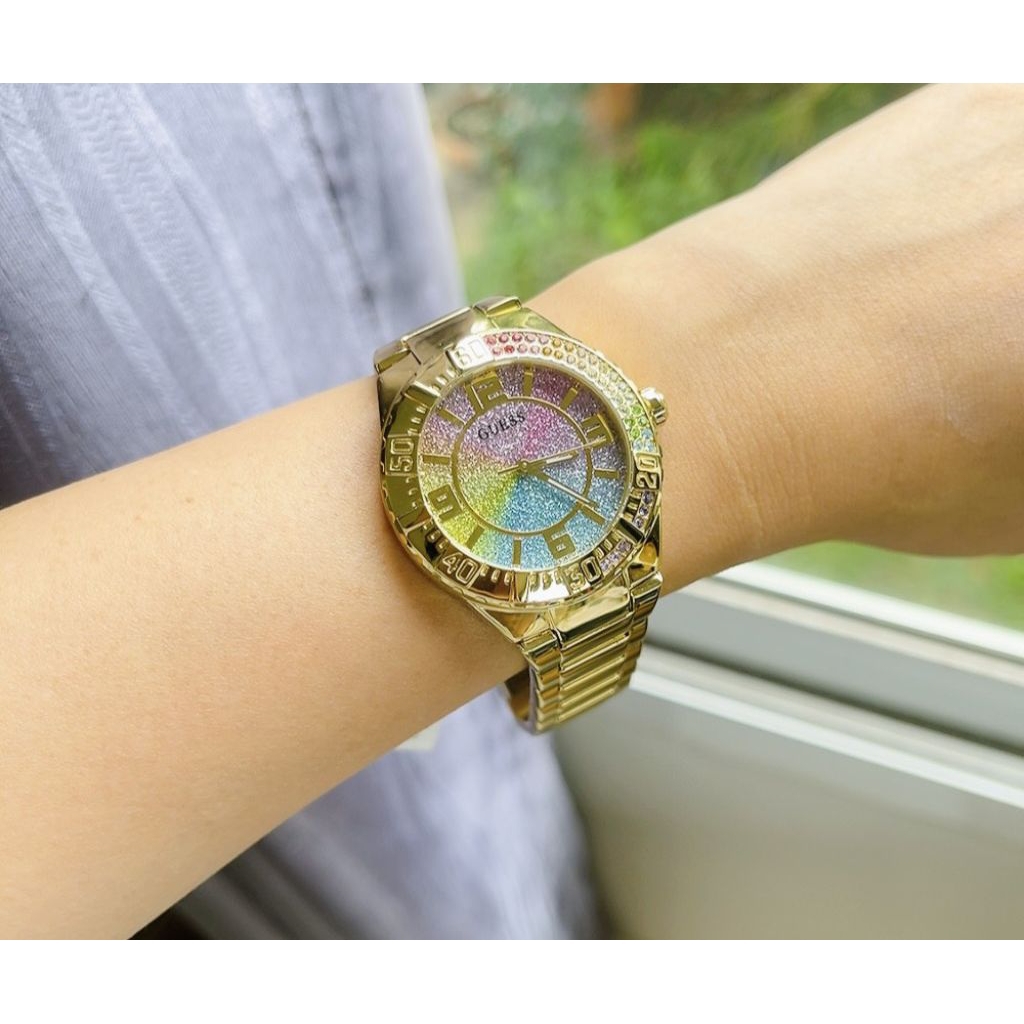 🌻นาฬิกา Guess GW0882L2 SANGRIA GOLD
