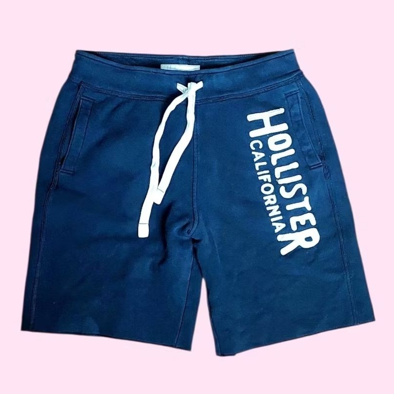 กางเกงขาสั้น สีดำสนิท Hollister